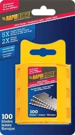 Rapid Edge 100 Pack Serrated Blades