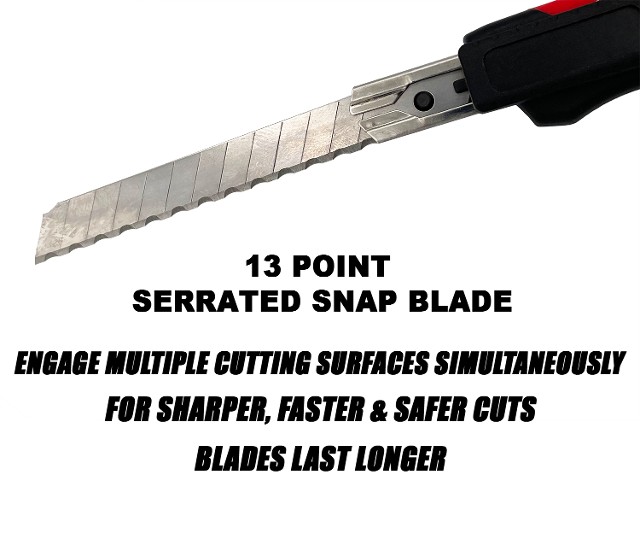 Rapid Edge Serrated Utility Blades - Snap Blades