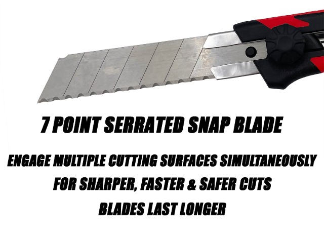 Rapid Edge Serrated Utility Blades - Snap Blades